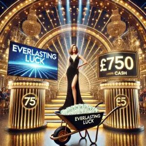 75" TV OR £750 CASH + £750 IN INSTANT WINS
