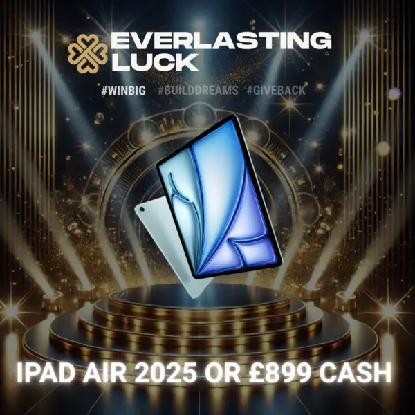 THE 50/50 CASH STRIKE – IPAD AIR OR £899 CASH + INSTANT WINS! ONLY £3.33
