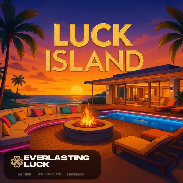 LUCK ISLAND! WILL YOU WIN A £1000? ONLY £1.29 PER TICKET! OVER £5000 IN PRIZES!