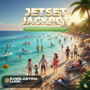 JETSET JACKPOT! WIN A £3500 HOLIDAY OR CASH! ONLY £2.59 + EVERY OTHER TICKET WINS INSTANTLY!
