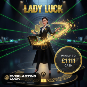 LADY LUCK! WIN UP TO £1111 CASH! ONLY 79P! OVER £10,000 IN PRIZES TO BE WON!