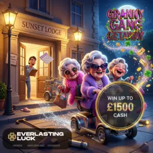 GRANNY GANG GETAWAY! ONLY 30p! WIN UP TO £1500! OVER £13,500 IN PRIZES!